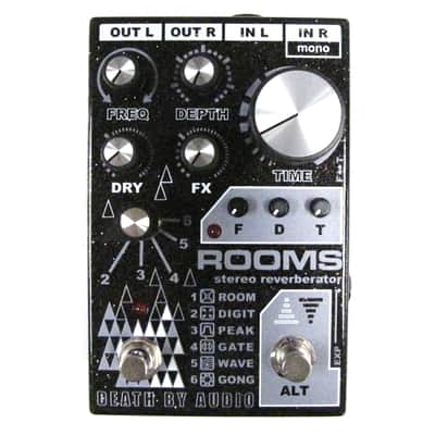 Used Death by Audio Rooms Digital Stereo Multi Reverb Guitar Effects Pedal image 1