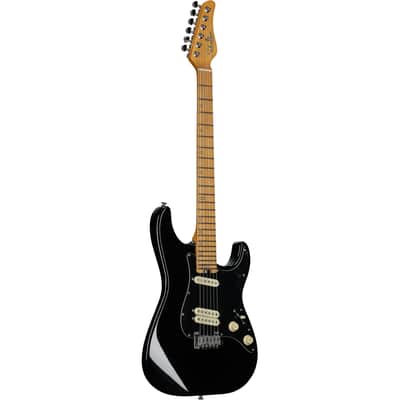 Schecter MV-6 Electric Guitar, with Maple Fingerboard, Gloss Black image 6