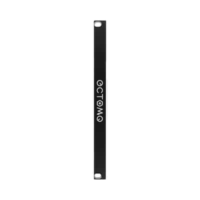 Octomo Eurorack Blank Panel 2hp 2023 Black image 1