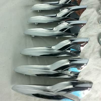 *Premier 8x Floor Tom Drum Lugs Early 70s Elite Diamond Chrome Vintage England* image 2