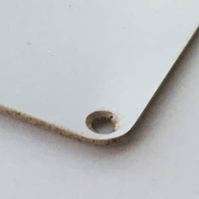 Lefty Genuine Fender Guitar Relic Strat Back Plate Tremolo Cover 1-ply Off White image 11