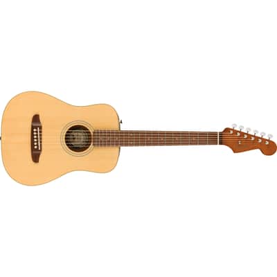 Fender Redondo Mini 1/2 Size Short-Scale Acoustic Guitar w/ Bag - Natural image 7
