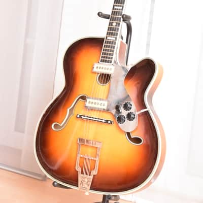 Fasan Archtop – RARE 17.7‘‘ 1950s Master Luthier Franz Sander German Vintage Jazz Guitar Gitarre image 4
