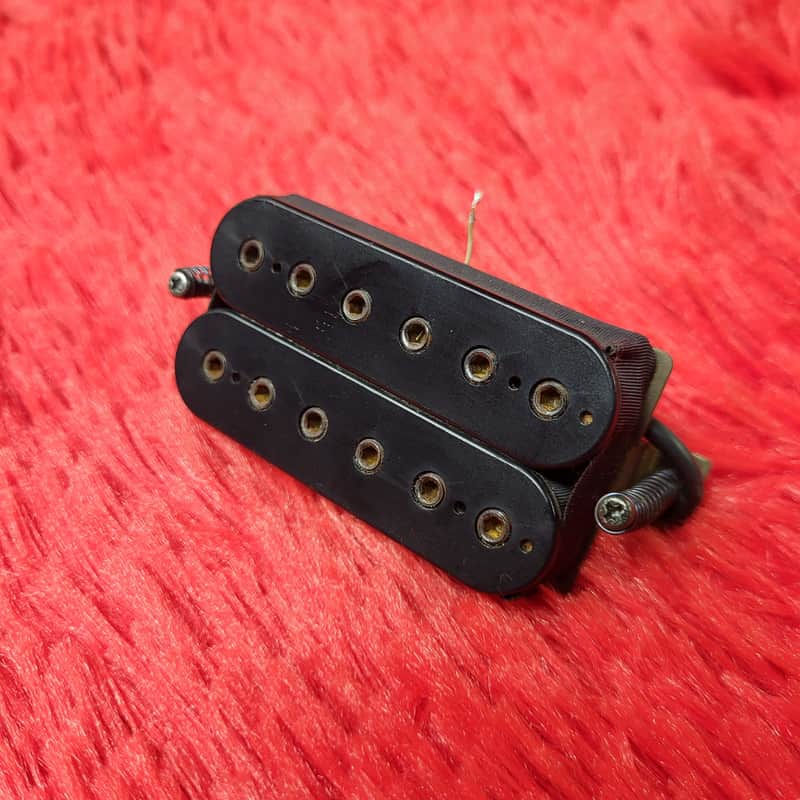 Unknown Brand Super Distortion Clone Humbucker - Possibly 1980's - 2000's - Double Black Bobbins - Single Humbucker image 1