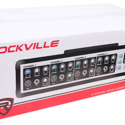 Rockville RPM45 1800w Powered 4 Channel Mixer/Amplifier w USB/EQ/Effects/Phantom image 15