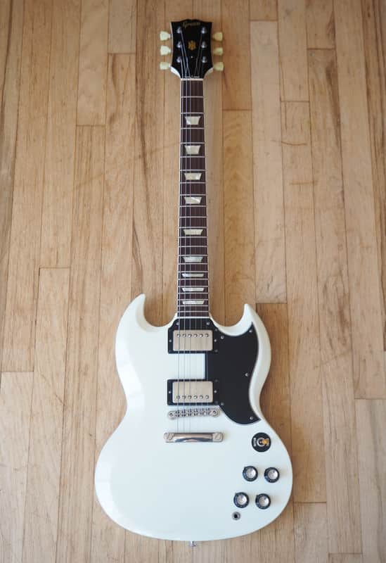 1989 Greco SG Standard '61 Reissue Guitar Mint Collection White