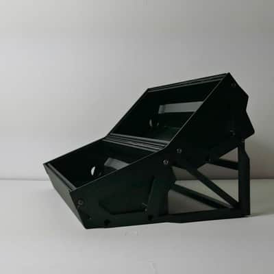 2 Tier Moog style 60hp skiff Desktop Eurorack module modular synth rack stand case with integrated eurorack rails image 7