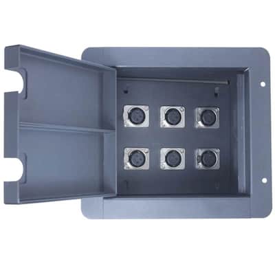 Elite Core Recessed Floor Stage Box 6 XLR FEMALE image 2