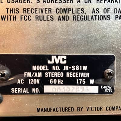 JVC JR-81SW Vintage, Hi-Fi, Silverface Receiver image 15