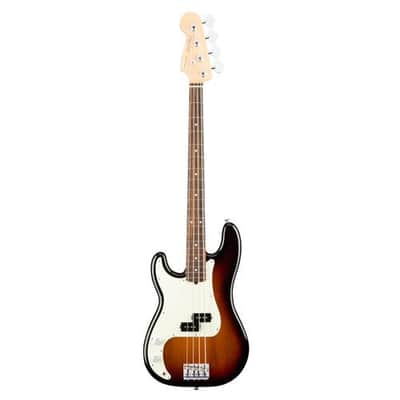 Fender American Professional Left-Handed Precision Bass Guitar, Rosewood Fingerboard, 3-Color Sunburst image 1