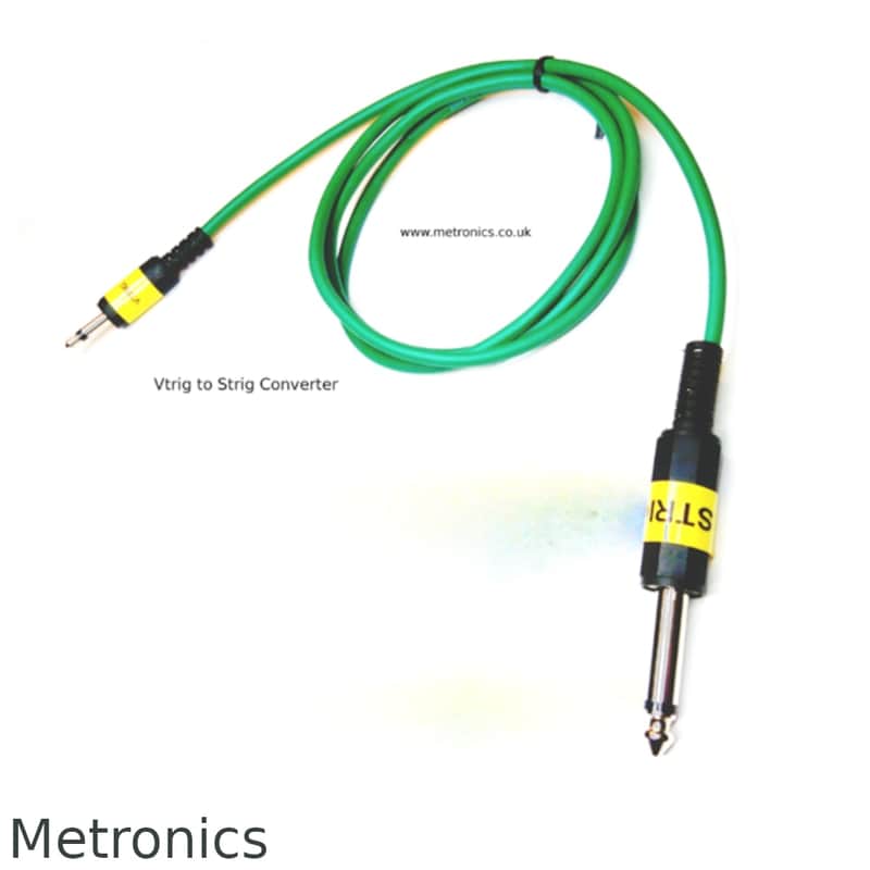 V-Trig (3.5mm Jack) to S-Trig (6.35mm Jack) Converter Cable TAP TEMPO DELAY image 1