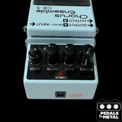 Boss CE-5(a) Chorus Ensemble (Dark Gray Label) 2001 - Present - Blue - X18308 image 3