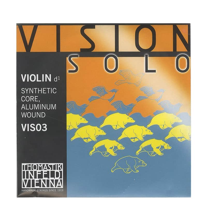 Thomastik-Infeld	VIS03 Vision Solo Aluminium-Wound Synthetic Core 4/4 Violin String - D (Medium) image 1