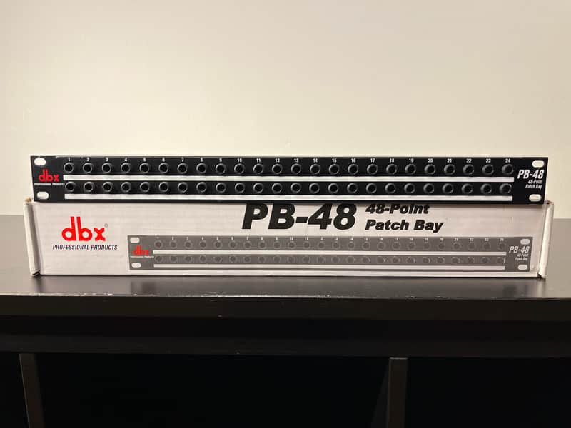 dbx PB48 48-Point TRS Patchbay 2010s - Black - NEW, UNUSED image 1