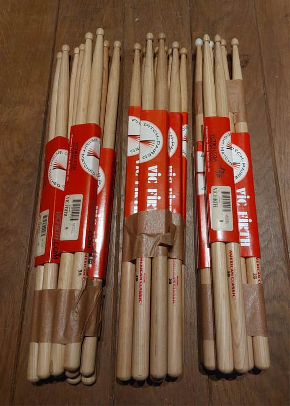 Vic Firth Heavy hitter bundle. 15 pair, 2015s - Hickory image 1