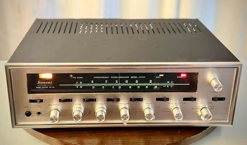 🎶✨ Sansui 1000A Tube AM/FM Stereo Receiver — Serviced & Cleaned by Cove Electronics, Fully Tested Working, w/ Original Tube Cage (7591 Output) image 1