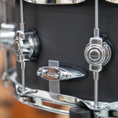 DW Design Series Black Satin Snare Drum 14"x6" image 7
