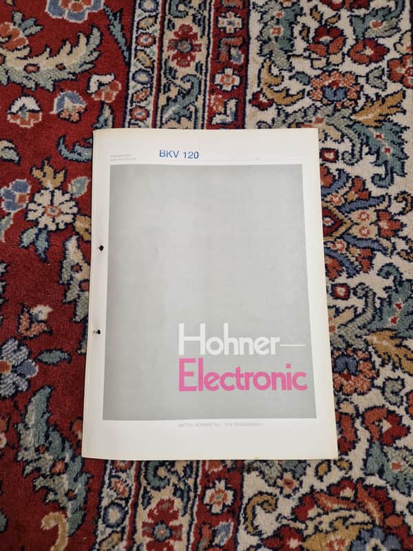 Hohner BKV 120 Schematics/Service Manual/Service Notes image 1