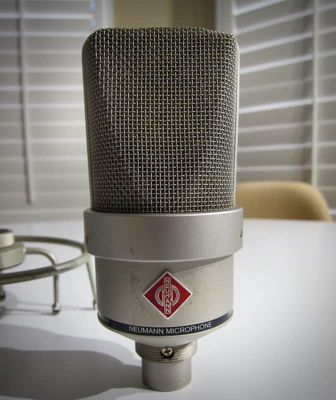 Neumann Microphone Type TLM 103 with Yoke Circa-2000s-Brushed Silver image 1