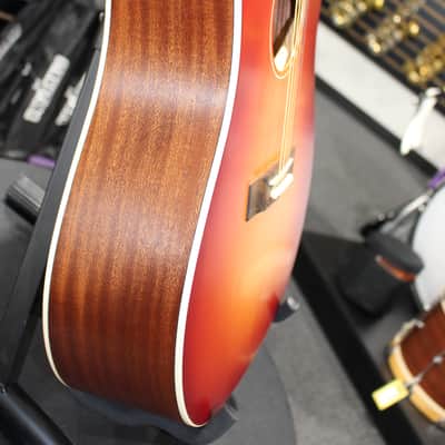 Greco Acoustic Electric Guitar GAJ-30P CSB Cherry Sunburst image 5