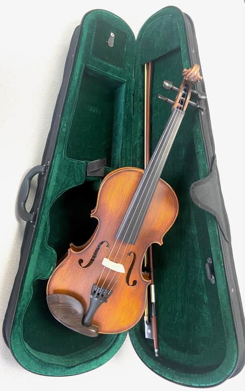 Oxford Student Violin Outfit with Antique Satin Finish, Includes Case and Bow 2020s image 1