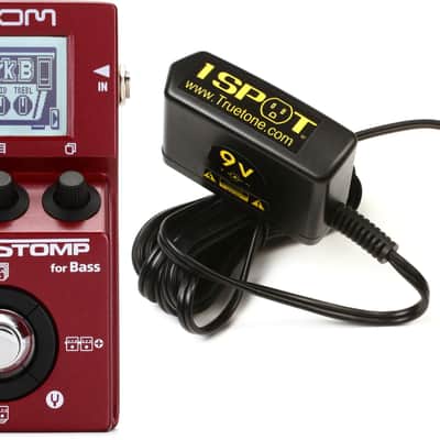 Zoom MS-60B Multistomp Bass Effects Pedal Bundle with Truetone 1 SPOT Slim 9V DC Adapter image 1