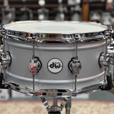 DW DDSD6514MACR 14X6.5 DESIGN THIN ALUMINUM SNARE DRUM MATTE FINISH - FLOOR DEMO image 1