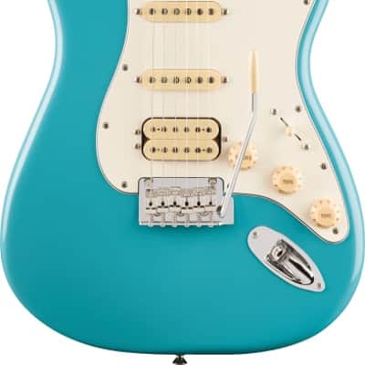 Fender Player II Stratocaster Electric Guitar HSS, Maple Fingerboard, Aquatone Blue image 2
