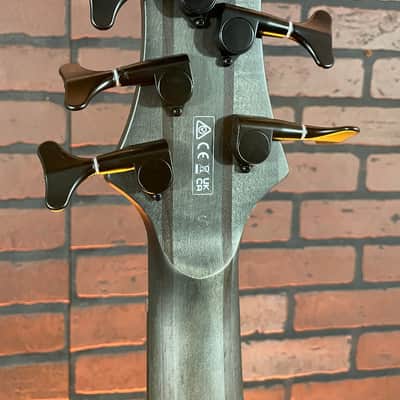 Ibanez BTB805MS 5-String Multi-Scale Electric Bass Transparent Gray Flat image 9
