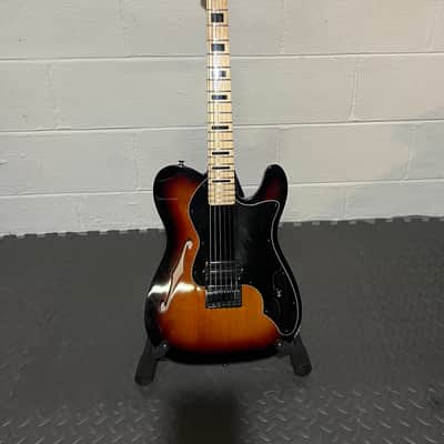 Fender Classic Series '72 Telecaster Thinline Sunburst Custom w/Fender Deluxe Molded Case image 22