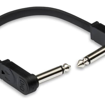 HOSA CFP-606 Flat Guitar Patch Cable, Molded Low-Profile Right-Angle To Same image 2