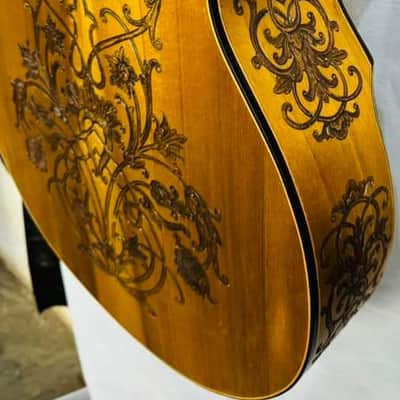 Blueberry Handmade Grand Concert Size Acoustic Guitar with Arm Rest image 14