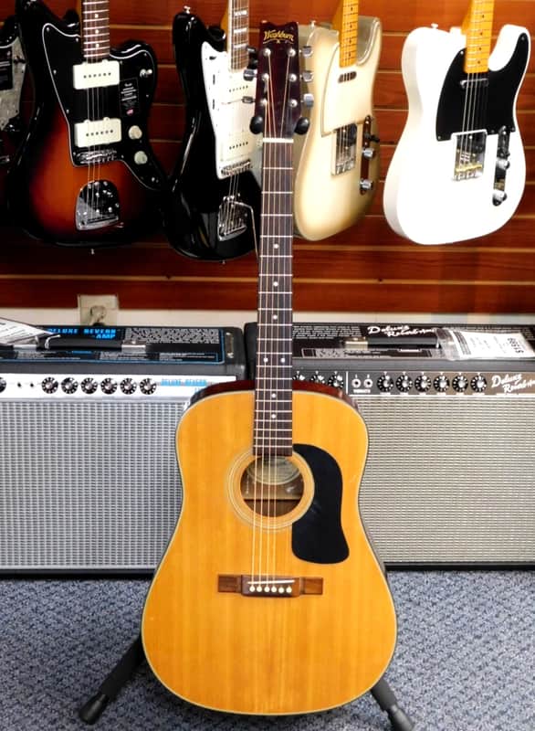 Vintage 1989 Washburn D-10N Dreadnought Acoustic Guitar! VERY NICE!!! image 1