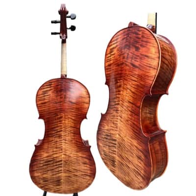 Copy Stradivari left Cello 4/4 Old spruce ,Full Size 100% Hand Made, Solid Wood image 1