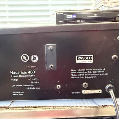 Vintage Nakamichi 480 2-Head Cassette Deck READ image 9