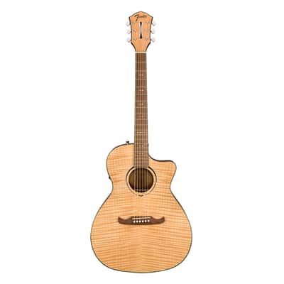 Fender FA-345CE Auditorium A/E Guitar - Natural w/ Laurel FB image 2