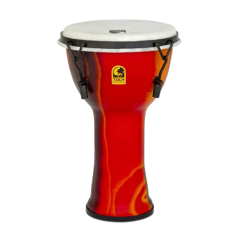 Toca SFDMX-9F Freestyle Mechanically Tuned 9-Inch Djembe, Fiesta Finish image 1