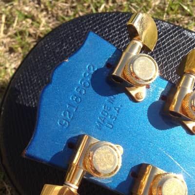 SALE! 1996 Gibson Les Paul GEM Series Sapphire  "1956 Mods" Lindy Fralin P-90s Bumble Bee Caps WOW! image 6