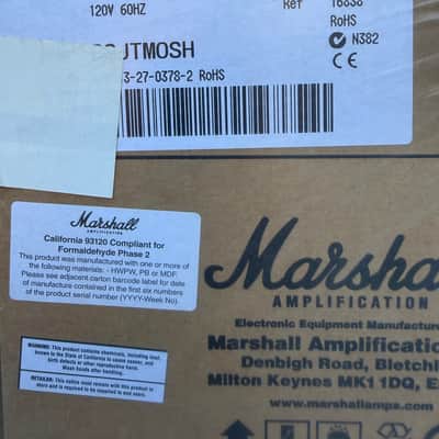 Marshall 50th Anniversary JTM-1 Custom Shop Offset Half-Stack. 1-Watt 1x10" Guitar Amp Half-Stack. BRAND NEW UNOPENED NEW OLD STOCK (NOS) image 10