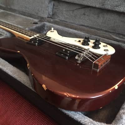 Mosrite 350 Stereo Bass '70s Burgundy image 2