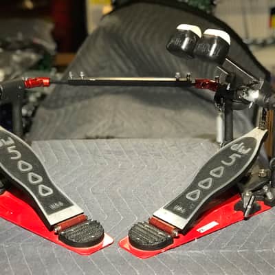 DW DW 5000 Double Pedal 2000- Red/Blacks image 1