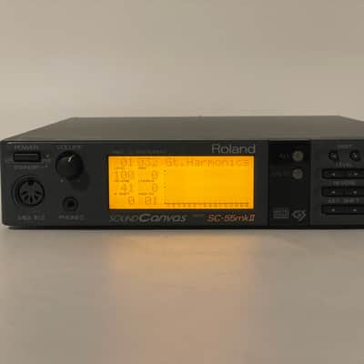 Roland SC-55 MKII with Universal power supply and New internal buttery SC55 Sound Canvas MIDI Synthesizer Sound Module Worldwide Shipment image 2