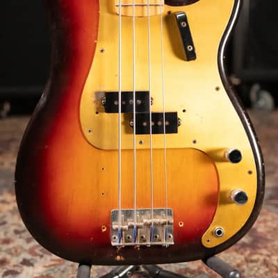 Fender Vintage 1958 Precision Bass - 3 Tone Sunburst with Original Hardshell Case - Used image 4