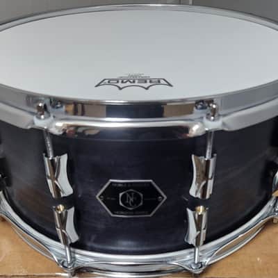 Noble & Cooley *Pre-Order* Horizon 6.5x14" Maple/Mahogany Hybrid Snare Drum in Blackwash Satin & Chrome Hardware | Made in the USA | Authorized Dealer image 4