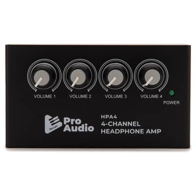 FocusProAudio Compact 4-Channel Stereo Headphone Amplifier with DC 12V Power Adapter image 4