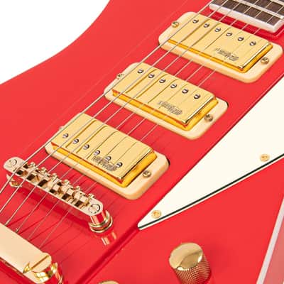 Vintage Electric Guitar JDV34 Joe Doe 'Gas Jockey' Gas Pump Red with Case - image 9