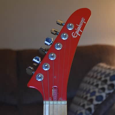 Epiphone S-310 with maple Fretboard 1986 - 1995 - Fiesta Red image 3