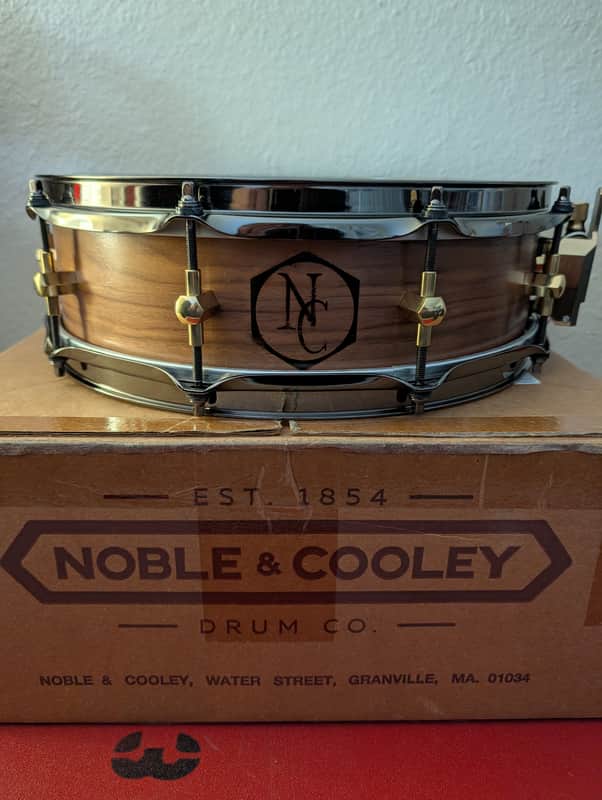 Noble & Cooley Solid Shell Classic Walnut Snare Drum 14x3 7/8 Natural Oil image 1