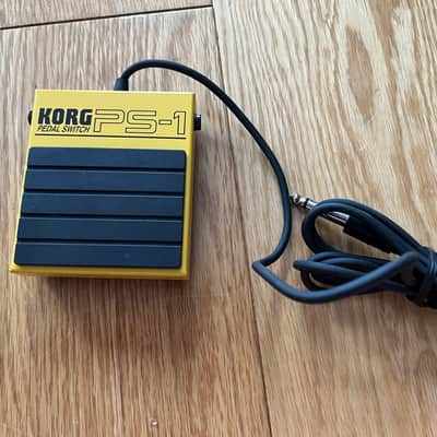 Korg PS1 Single Momentary Footswitch Sustain Pedal 2010s - Yellow image 2