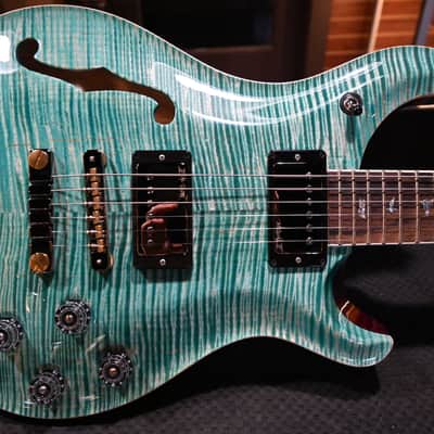 PRS Wood Library McCarty 594 Semi-Hollow Danville Music 35th Anniversary Artist Top 2025 - Bahamian Blue #8203 image 1